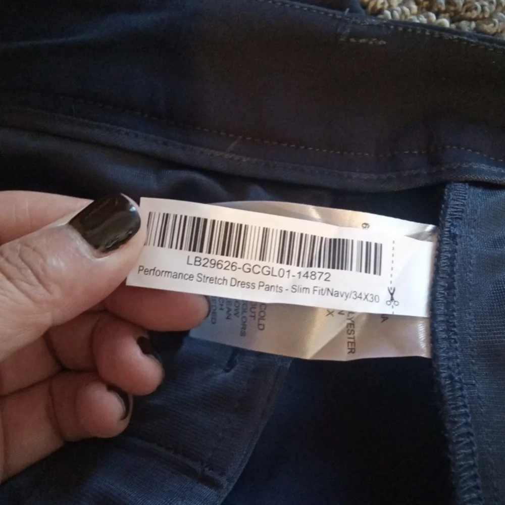 Quince Performance Stretch Dress Pants Slim Fit Navy Mens 34